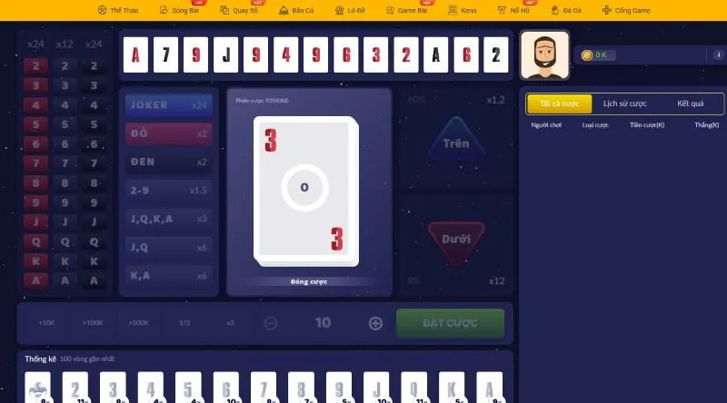 Bí quyết “giữ phong độ” khi chơi Big HiLow tại Go88